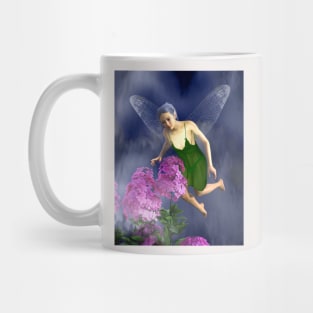 Fairy faerie flying in flowers dragonfly wings Mug